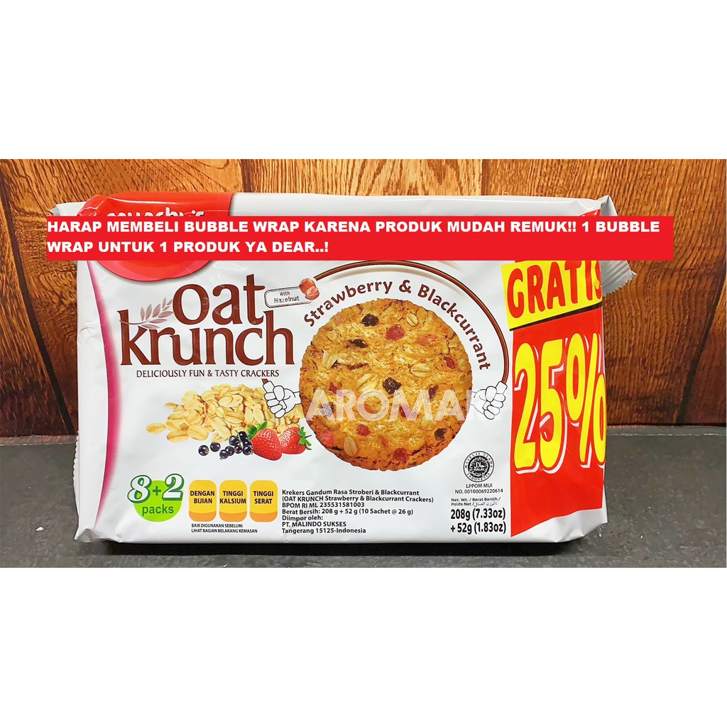 

Munchy's Oat Krunch Strawberry & Blackcurrant - 208g
