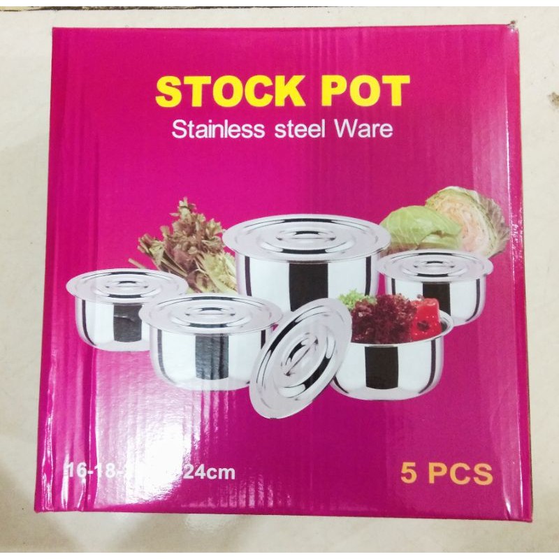 Panci susun - panci kukus stainless steel  5 in 1