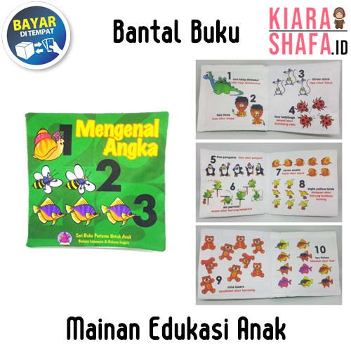 Kiarashafa - Mainan Edukasi Anak / Buku Bantal Mainan Edukatif Mengenal Angka