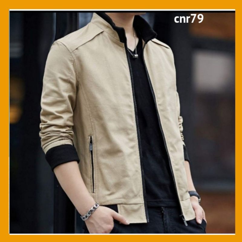 jaket katun dril /jaket pria jaket musim dingin /jaket pormal jaket tren