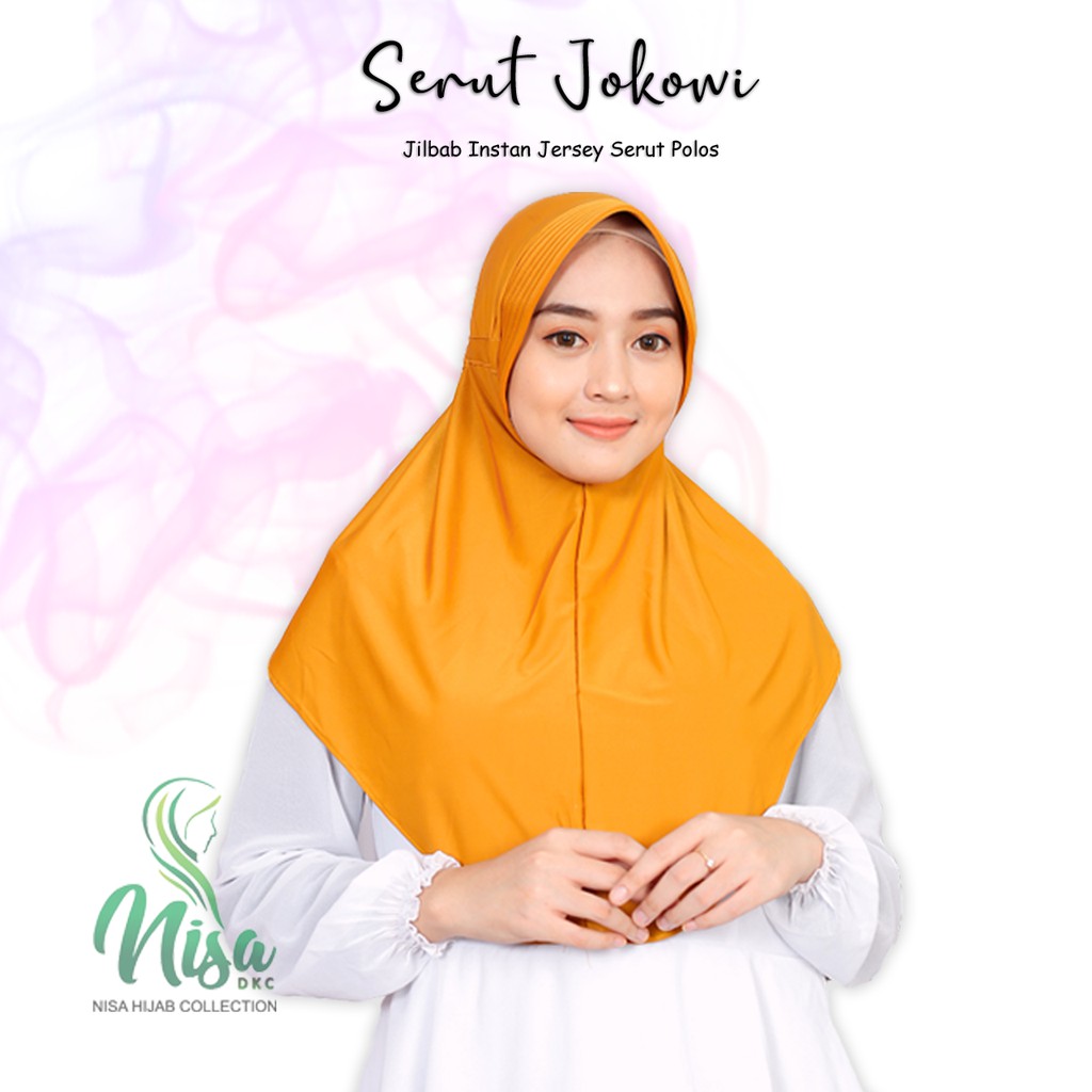 Jilbab Serut Hijab Jokowi Adabia Polos Daily Hijab Licra Idola Var.1