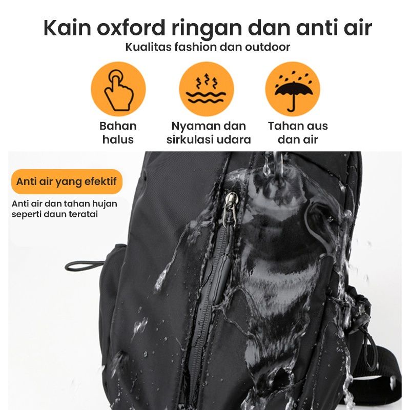 Tas ransel laptop waterproof PREMIUM UNISEX