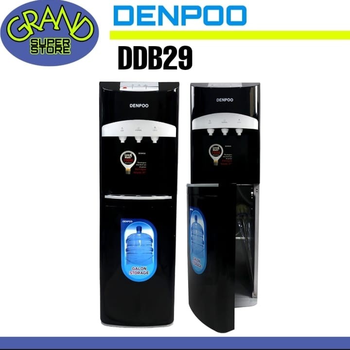 Jual Dispenser Denpoo Galon Bawah Ddb 29 Dispenser Standing Kran Low Watt Ddb 29 Shopee 7968