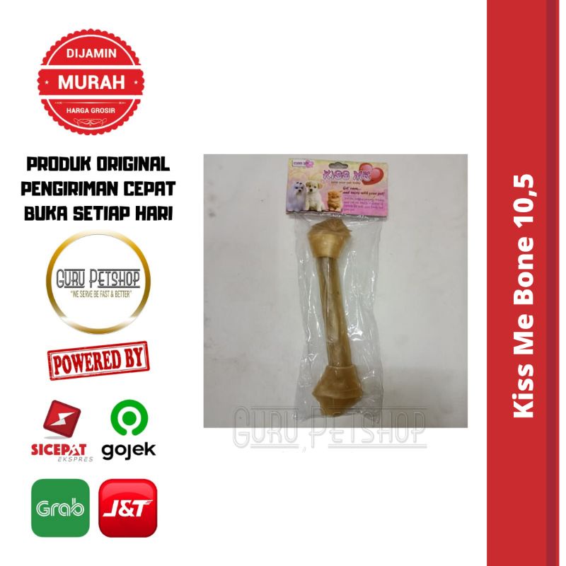 Tulang Gigitan Anjing - KissMe Knotted Bone 10,5&quot; isi1 (Natural) Km518