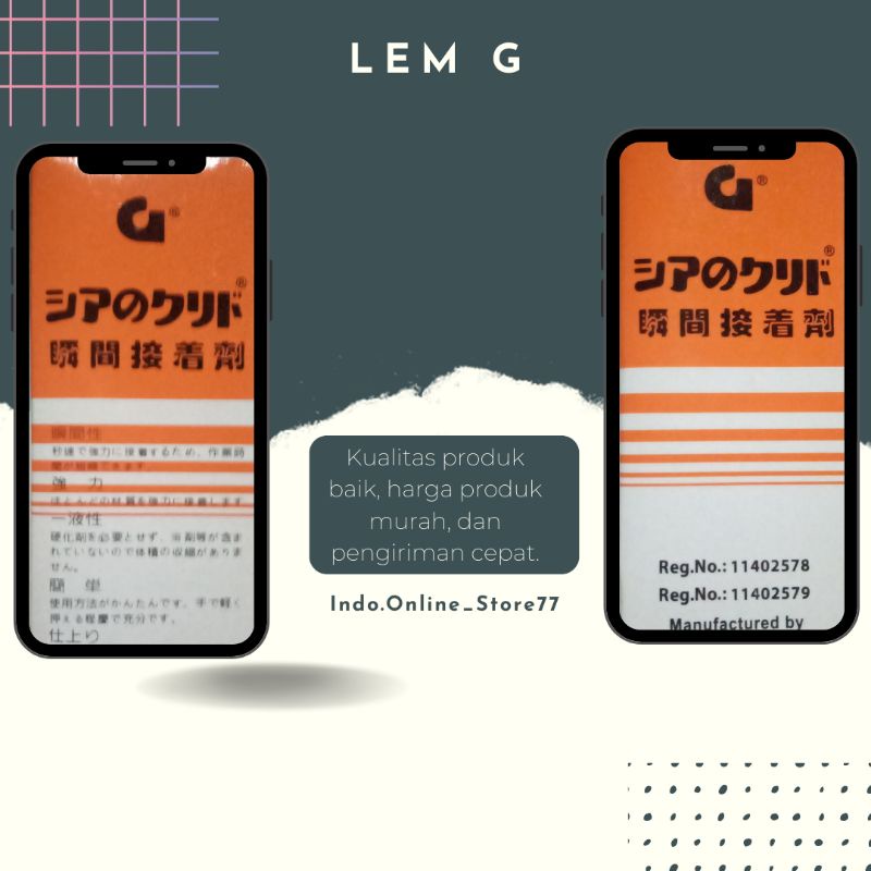 

Lem G / Lem Cina / Lem China / Lem Besi / Lem Multifungsi / lem Korea / lem sandal sepatu jok motor mobil