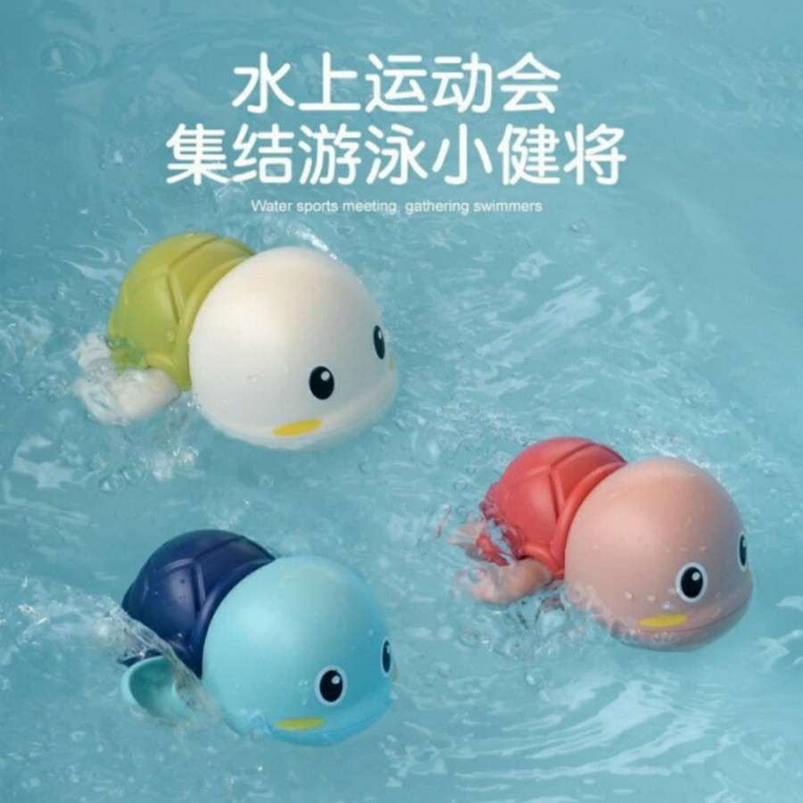 Swimming Turtle - Mainan Mandi Bayi - Kura Kura Lucu - Mainan Bayi