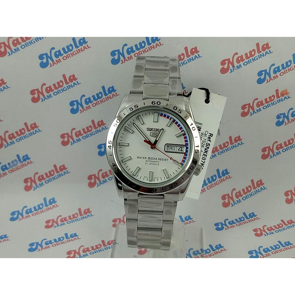 Seiko 5 SNKE07K1 Automatic White Dial | Jam Pria SNKE07