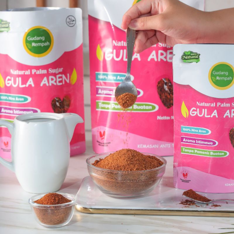 

GULA AREN BUBUK/GULA SEMUT KEMASAN POUCH