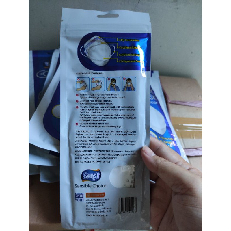 Masker Sensi Convex Sachet Isi 2 Pcs