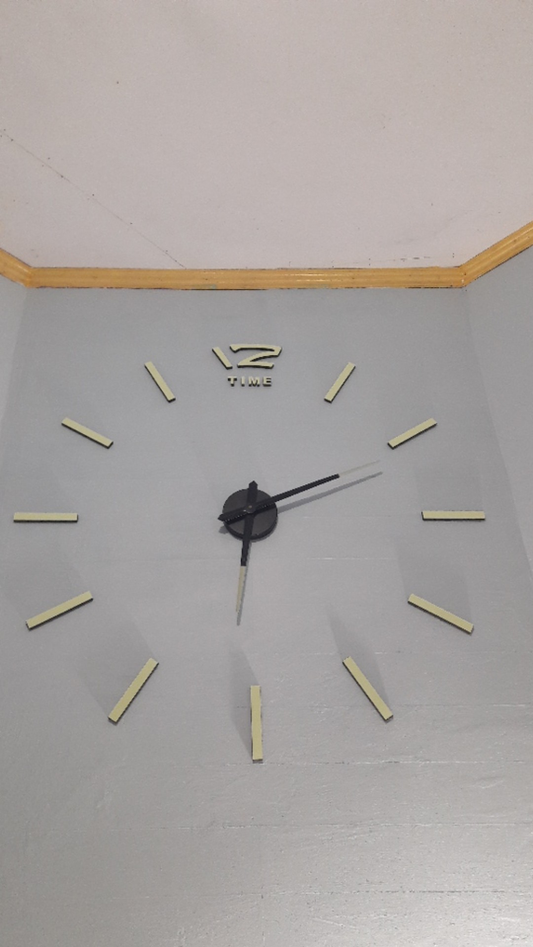 Luminova Jam Dinding Besar 3d 130 Cm Jam Dinding Raksasa  Besar Diy Dekorasi Glow In The Dark