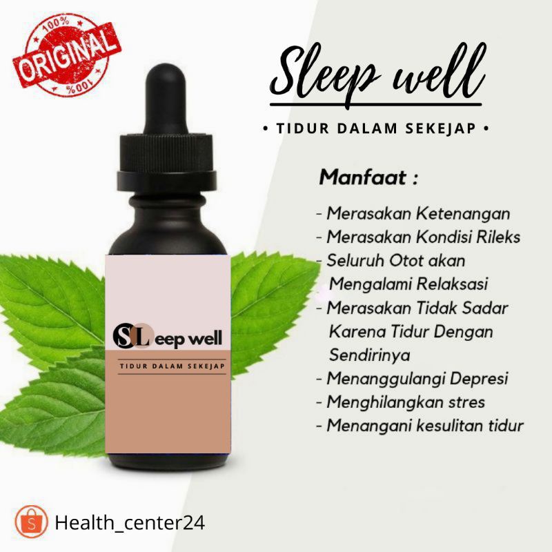 SLEEP WELL obat tidur lelap cair 100% AMPUH ASLI ORIGINAL