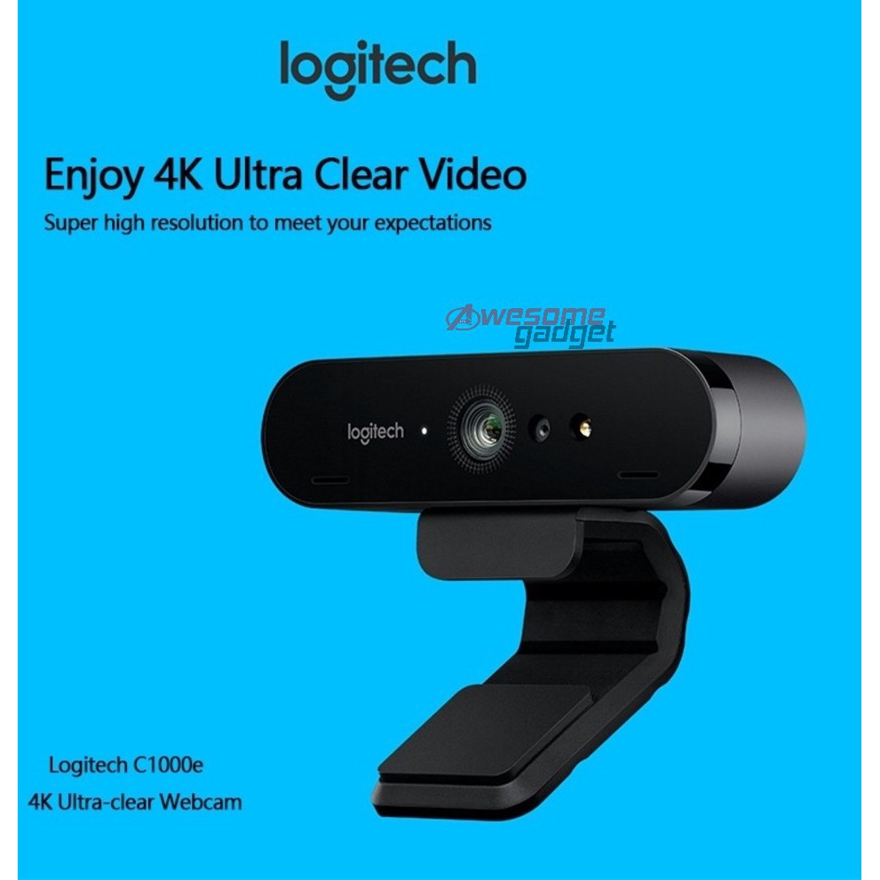 Logitech BRIO C1000e 4K HD Webcam Wide Angle Ultra HD 1080p Video Camera for Video Conference Stream