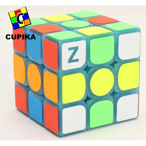 Rubik 3x3 3x3x3 ZCUBE Glow In the Dark Biru Hijau viral LUMINOUS yongjun qiyi moyu