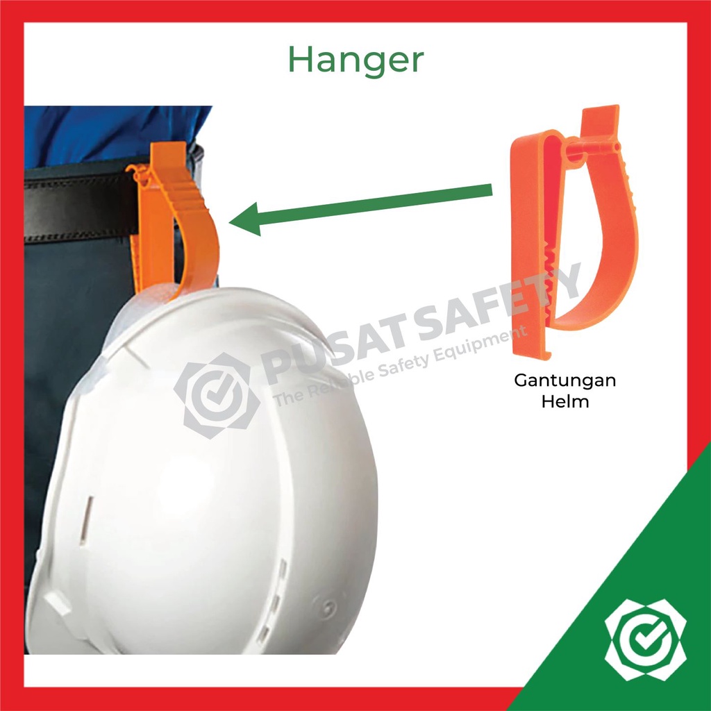 Gantungan Helm Safety Proyek Hanger Jepitan Clip Helmet