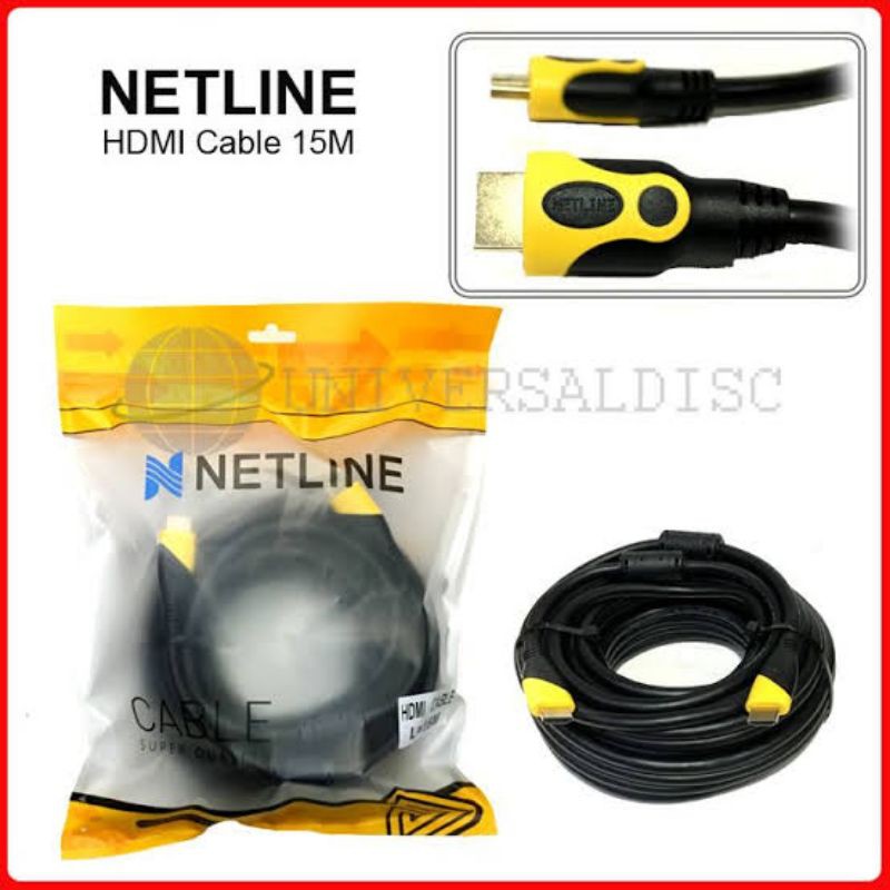 Kabel HDMI Netline 10 Meter (Premium Quality)