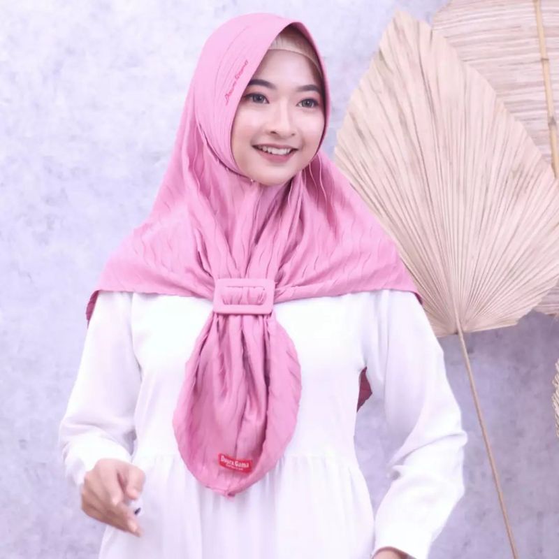 hijab instant gelombang Gesper daura gama