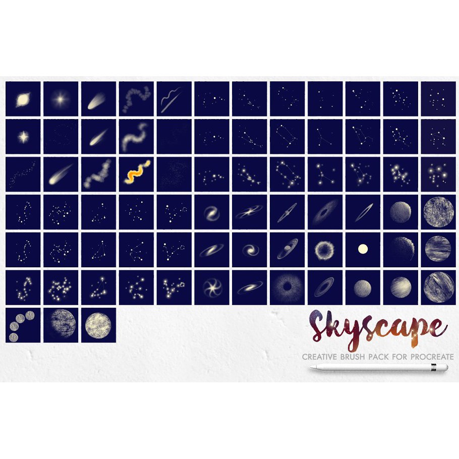 Procreate Brush - Skyscape Creative Toolkit for Procreate