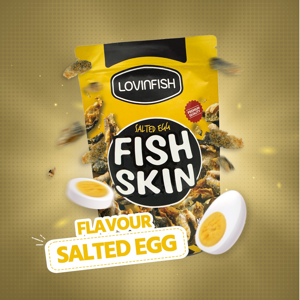 

KERIPIK FISH SKIN LOVINFISH - SALTED EGG FLAVOUR 65g