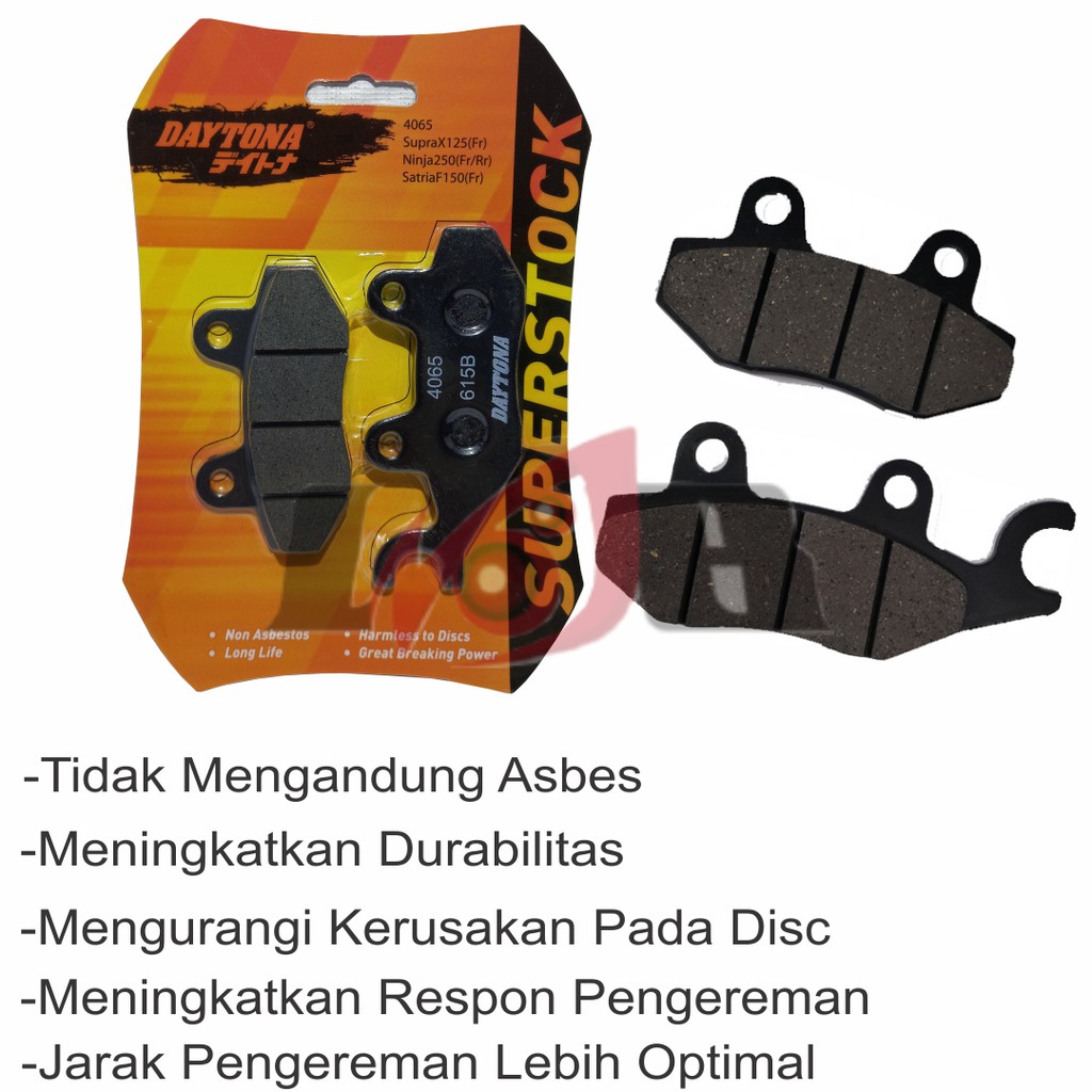 Daytona SuperStock Disc Pad Supra Karisma Ninja Smash FU Kampas Rem Cakram 4065