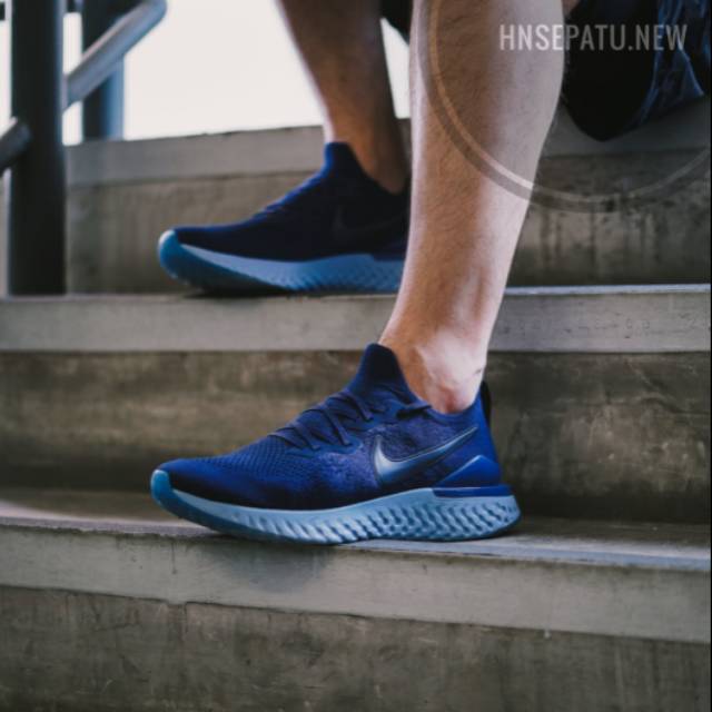 Sepatu Nike Epic React Flyknit 2 Blue 
