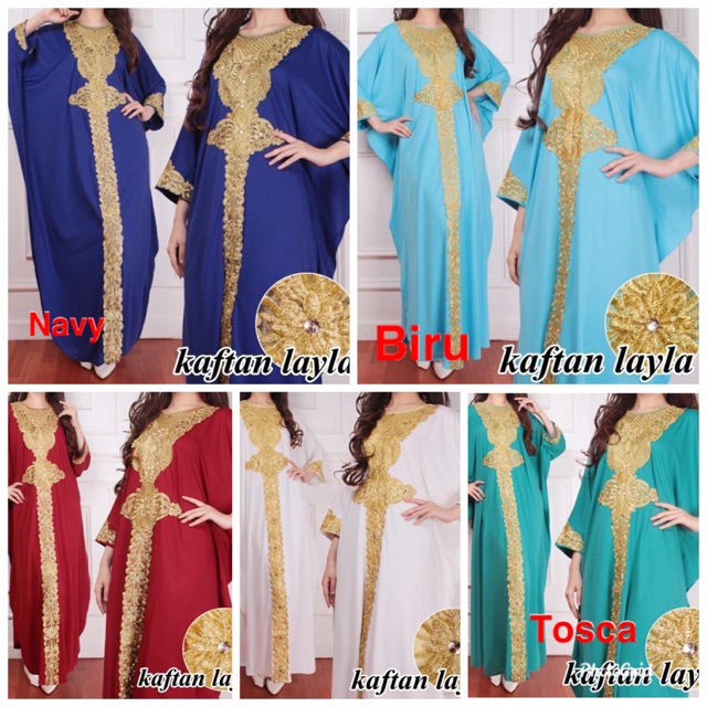 SALE JC/ZR Kaftan kayla jumbo / Kaftan Wanita murah / Kaftan lebaran 2020 / Gamis kaftan murah