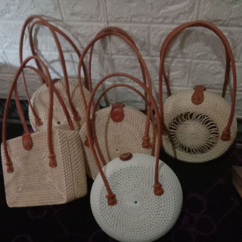 Tas Jinjing Rotan 20cm / tas rotan handel