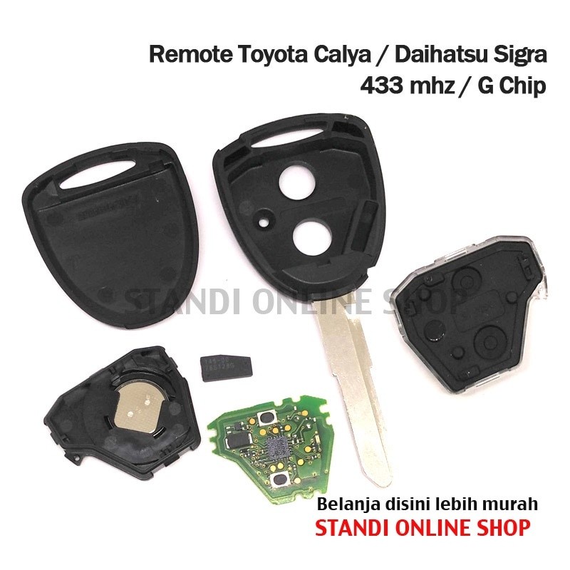 Remote Kunci Chip Transponder Remote PCB Mobil Daihatsu Sigra Terios