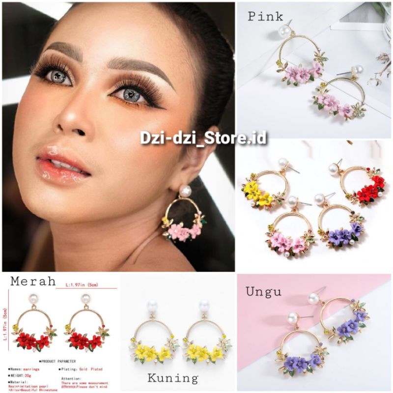 Anting hijab non hijab | Anting pengantin hijab non hijab | anting fashion korea | Anting motif bung