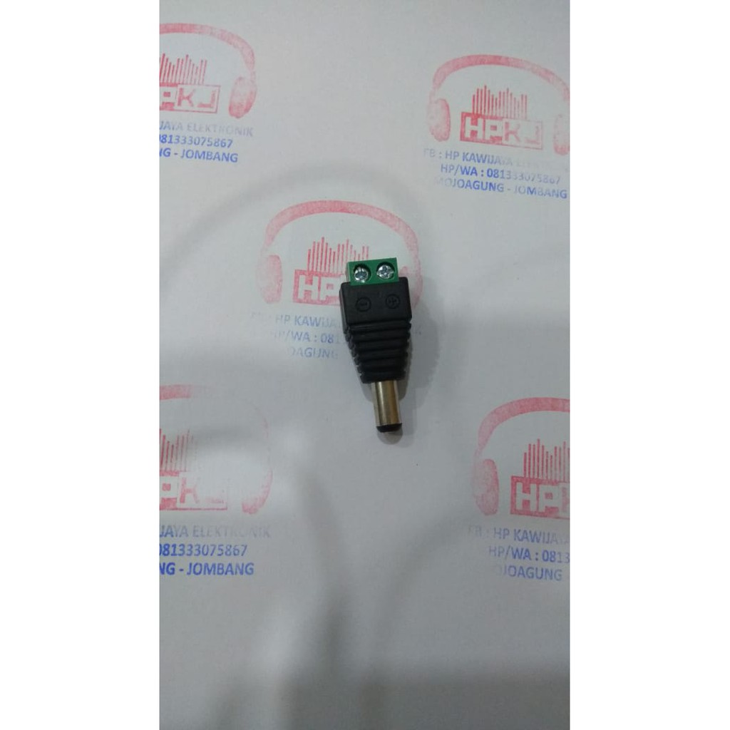 Jual Jack Dc Male Connector Konektor Hijau Jek Dc Hijau Shopee Indonesia