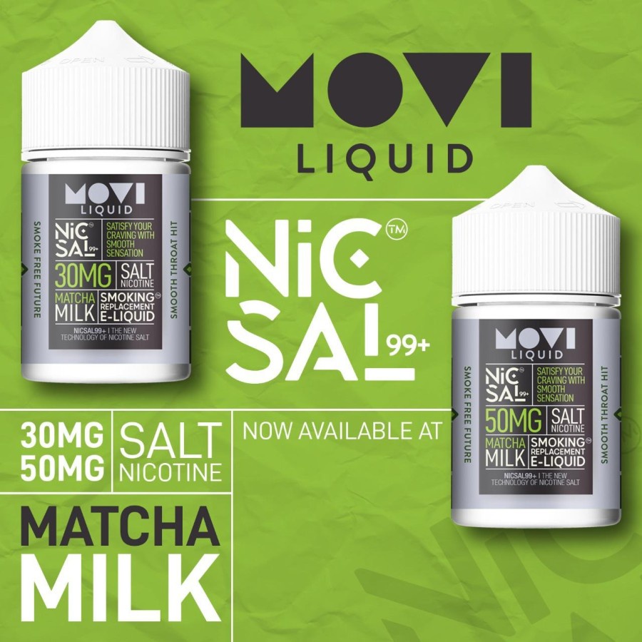 MOVI Matcha Milk NICSAL99+ Salt Nic 60ML by MOVI