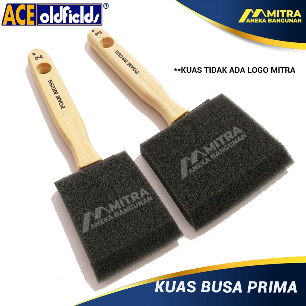 KUAS BUSA ACE OLDFIELDS / KUAS SPON / KUAS CAT PLITUR SPONGE / FOAM BRUSH / KUAS POLITUR / KUAS PELI