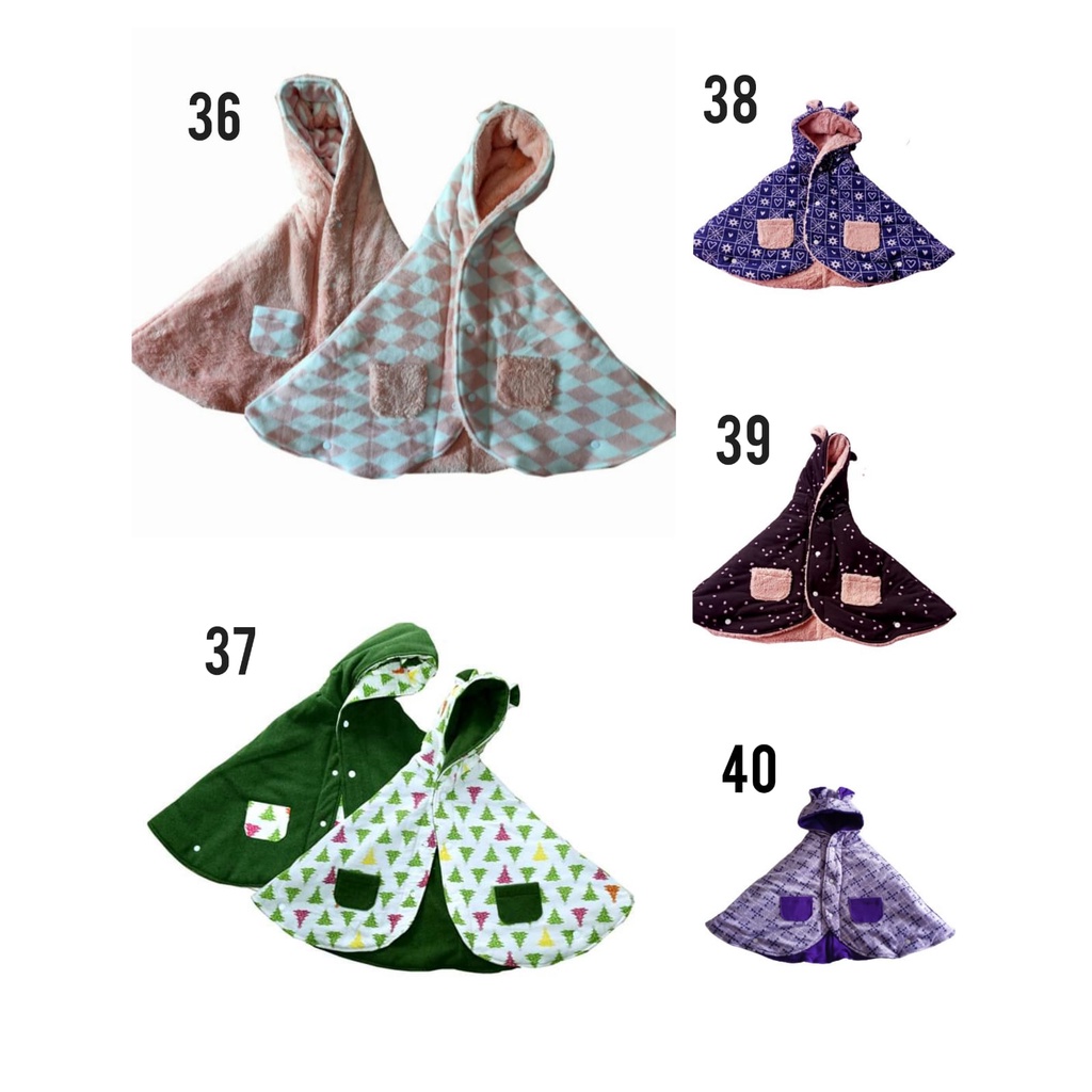 Jaket Bayi Bolak balik Baby Cloak Baby Cape murah jakarta bekasi
