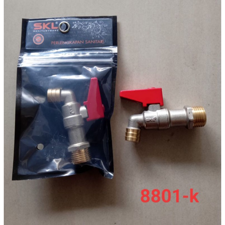 Kran Tembok SKL Kuningan / Keran Tembok 1/2&quot; / Kran Air SKL 1/2 Inch / Kran 1/2&quot; / Kran Cebol SKL