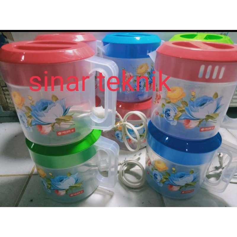 TEKO LISTRIK PLASTIK LION STAR 1,5 Liter/SNI