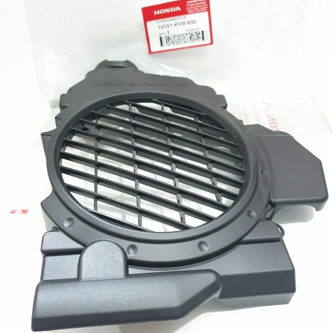 COVER PLASTIK TUTUP RADIATOR VARIO 110 TECHNO KARBU 19151-KVB-930 AHM reim07 Kualitas Baik