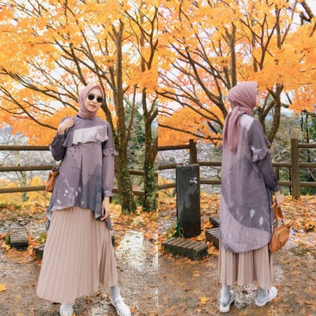 Ready Peony Tunic Mauve Size M by Kienka