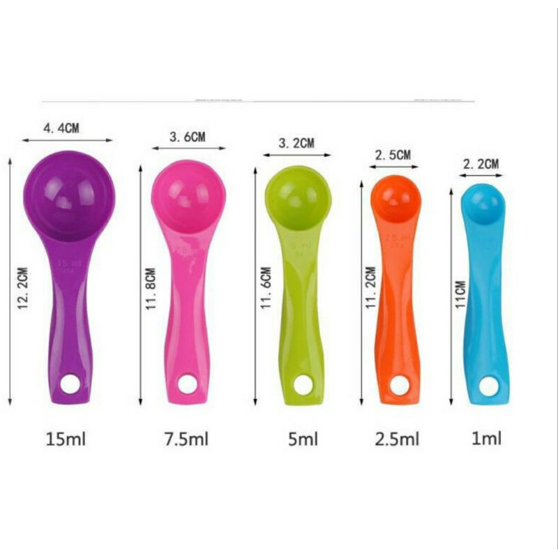 SENDOK TAKAR SET ISI 5 UKURAN / MEASURING SPOON MURAH