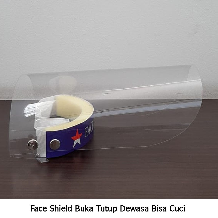 FACE SHIELD BUKA TUTUP DEWASA BISA DICUCI