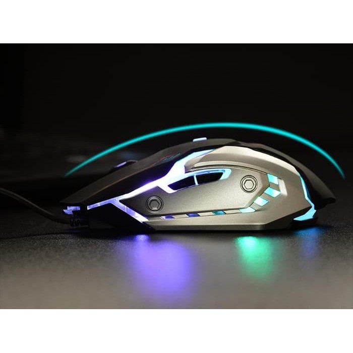 Mouse Gaming Wired Optical USB Colorful Light for PC Komputer Laptop