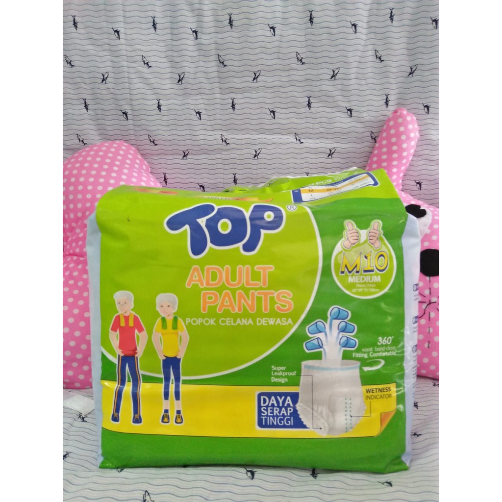 TOP ADULT PANTS M10 POPOK DEWASA - HTA SUSU PAMPERS ANAK
