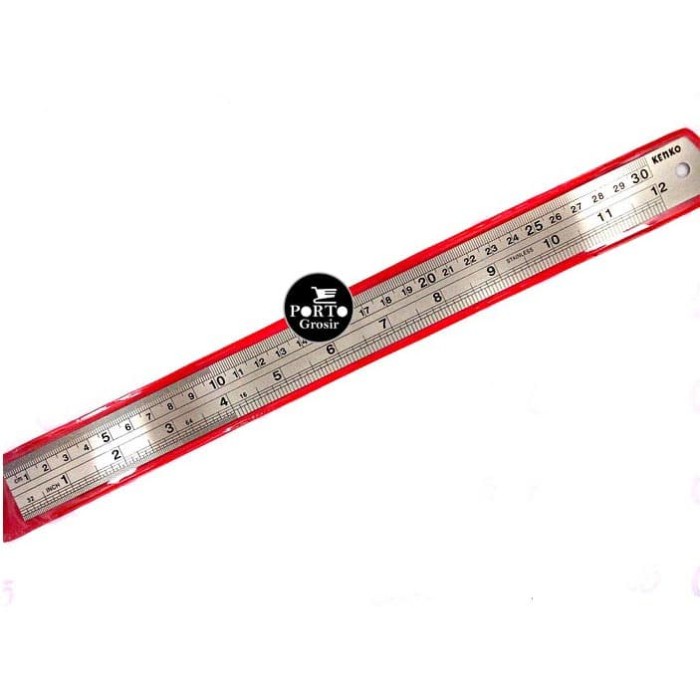 

Kenko Stainless 30 cm Penggaris Besi ORI