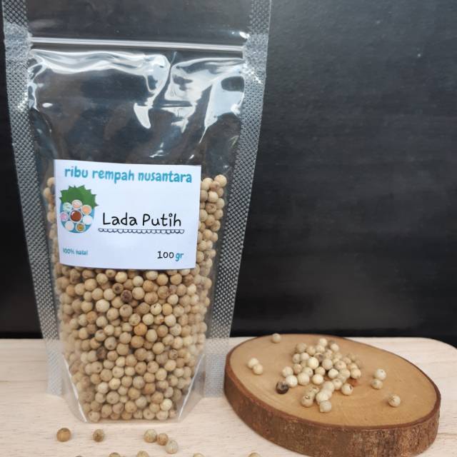 

100gr - 250gr Lada Putih Biji / Merica Putih / Whole White Pepper
