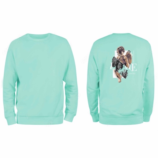 Sweater Pria Love Angel Crewneck Pria M - XXL