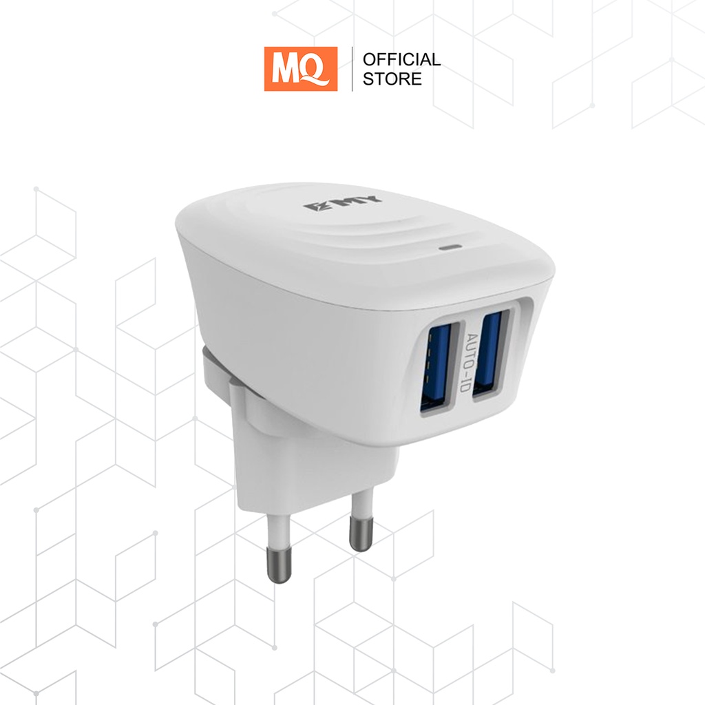 MQ Mobile Charger EMY MY-228 Fast 2.4 Amp with USB Micro Cable