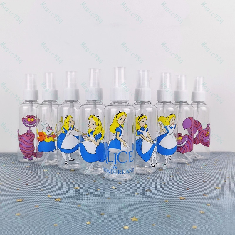 Magic789 Princess Alice Cinderella Snow White Spray Bottle Plastic Cartoon Travel Size Bottles 100ML