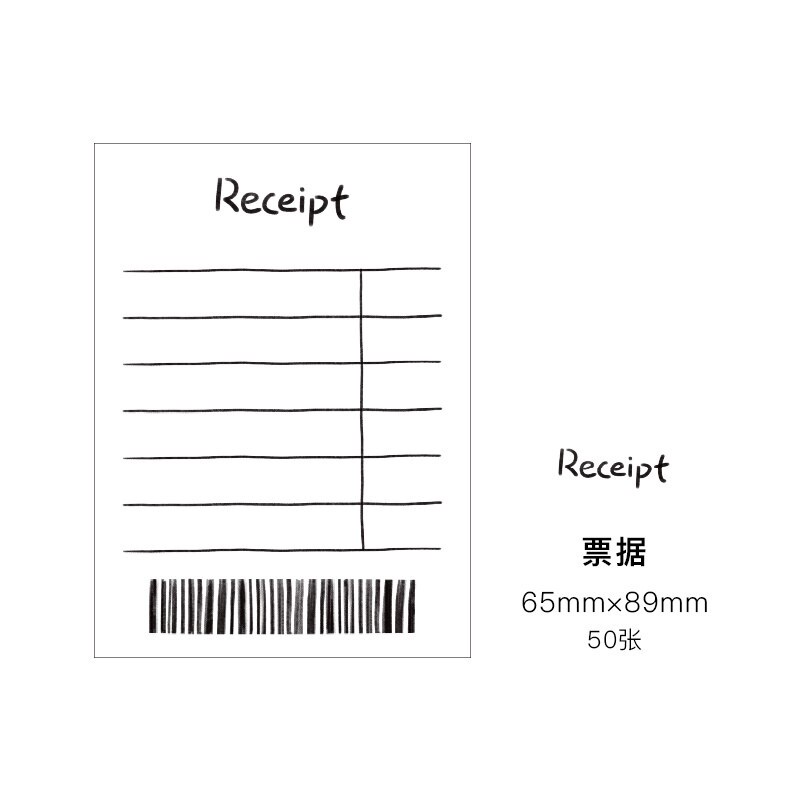 50 Lembar Memo Pad Portabel Dapat Dirobek-C