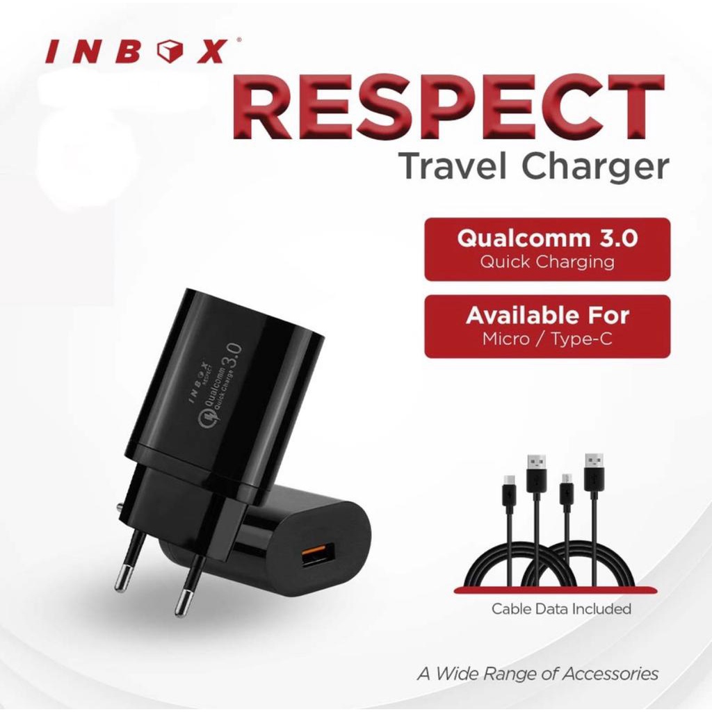 Charger Fast Charging 3.0A Inbox Respect Original