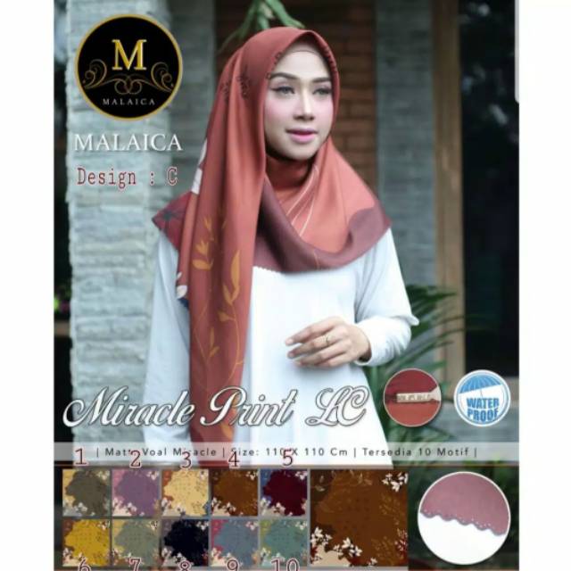 Hijab Malaica Laser Cut