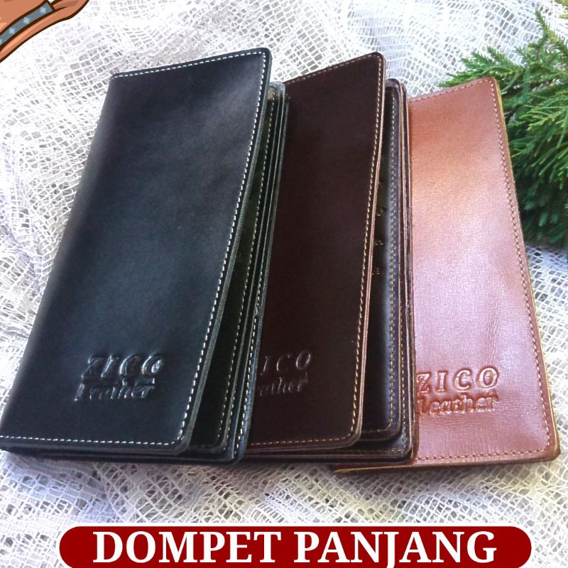 Dompet Kulit Pria Wanita Model Lipat Panjang Kulit Asli Premium Original Branded