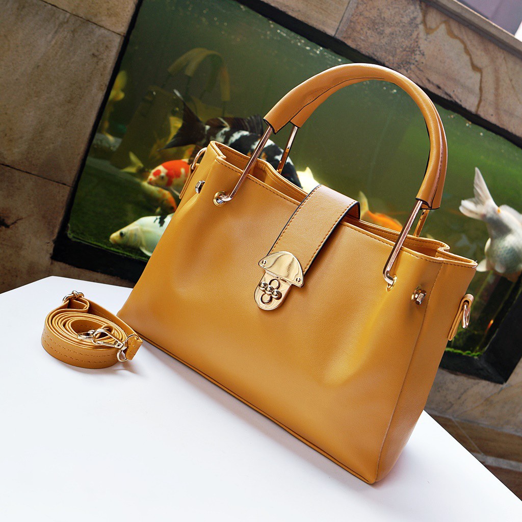 Bagque Tas Wanita Handbag Besi Kunci Putar x6302